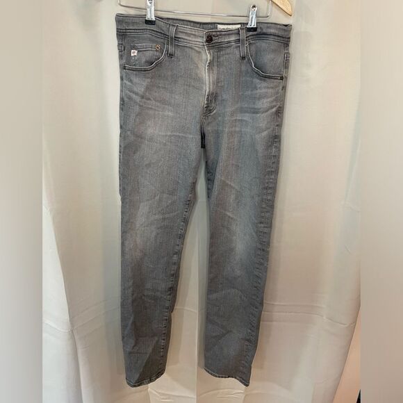 Ag Adriano Goldschmied Other - Adriano Goldschmied Everett Slim Straight Mens Gray Premium Denim Jeans 33/33